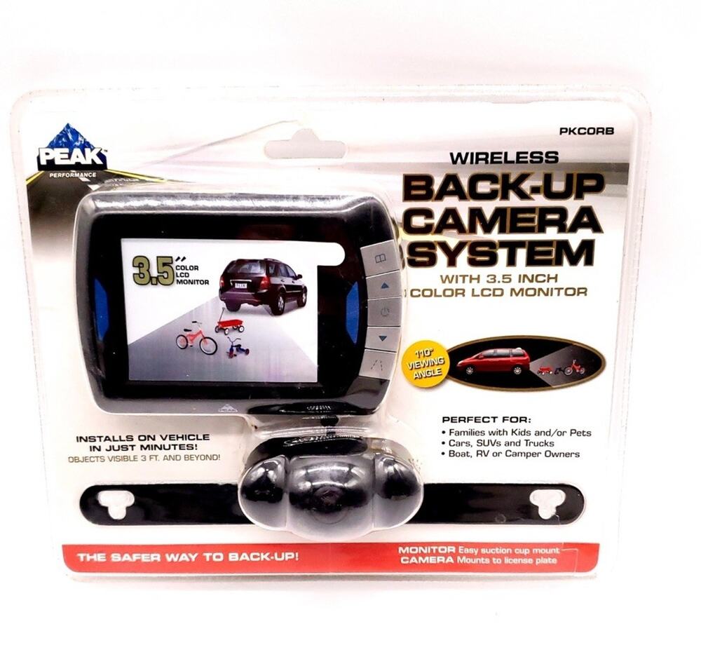 Peak Wireless Backup Camera System with 4.3 inch PKCOBU4 New